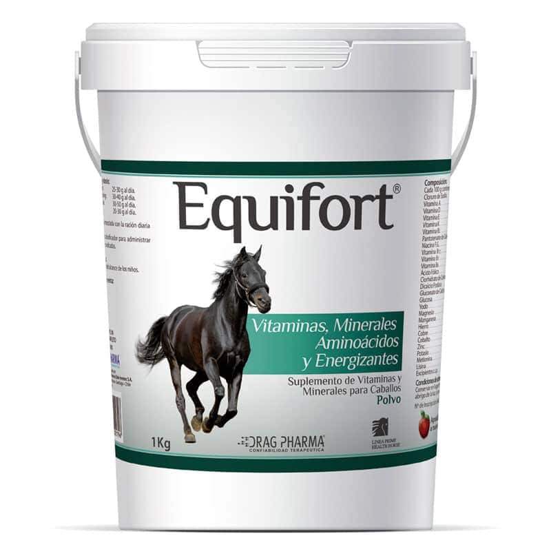 Equifort® POLVO 1 KG Vitaminas, Minerales, Aminoácidos y Energizantes. Suplemento nutricional