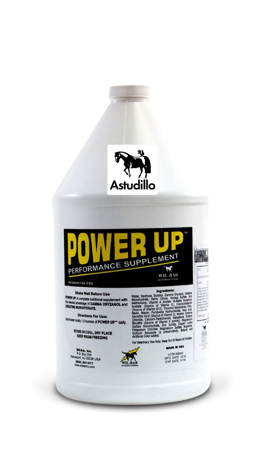 POWER UP 3,8 lts – Suplemento para Energía y Tono Muscular en Caballos