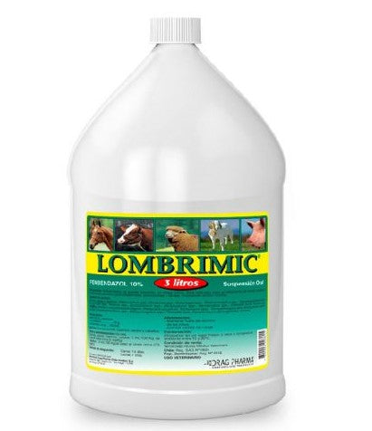 LOMBRIMIC 3 L SUSP ORAL - FENBENDAZOL 10% - DRAGPHARMA
