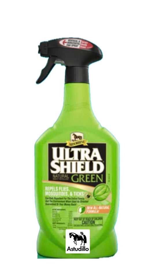 Absorbine UltraShield Green - Repelente de moscas e insectos  946 ml,