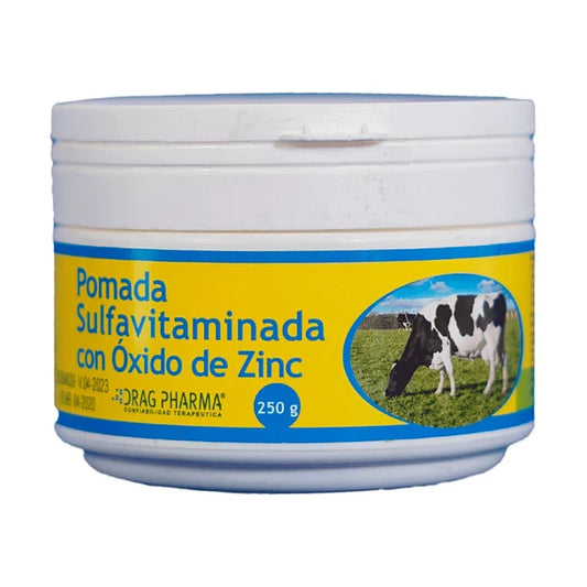 POMADA SULFAVITAMINADA CON OXIDO DE ZINC 250 G - DRAGPHARMA