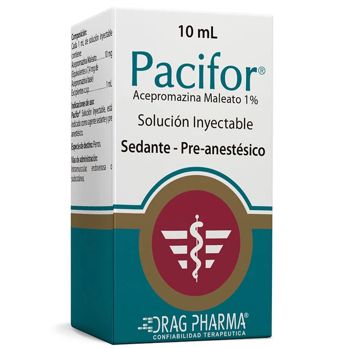 PACIFOR 50 ML - ACEPROMAZINA MALEATO 1% - DRAGPHARMA