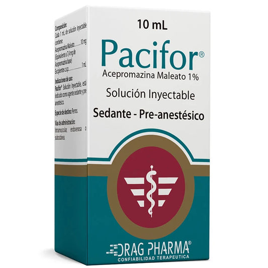 PACIFOR 50 ML - ACEPROMAZINA MALEATO 1% - DRAGPHARMA
