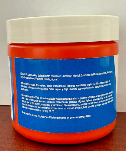 CREMA PLUS VITAL 400 GRS ATOMO