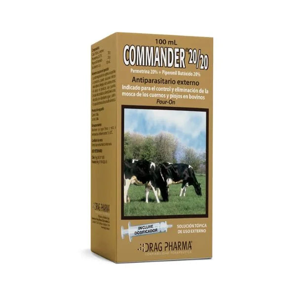 COMMANDER 20/20 100ML - PERMETRINA 20% + PIPERONIL BUTOXIDO