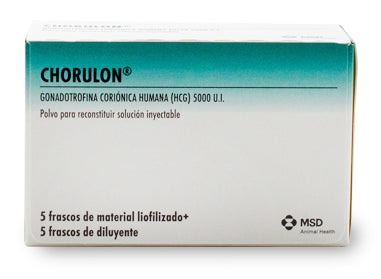 CHORULON 5 X 5000 UI DISTRIVET valor  ampolla