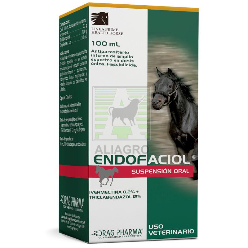 ENDOFACIOL EQUINO 100 ML - IVERMETRINA 0.2% + TRICLABENDAZOL 12% -