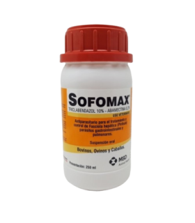 SOFOMAX 250ML - TRICLABENDAZOL 10% - ABAMECTINA 0.2% - DISTRIVET